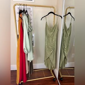 A fun green tight dress for a night out